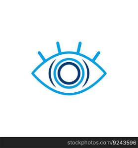 eye icon logo vector design illustration