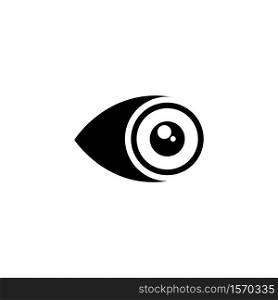 eye icon logo vector template design