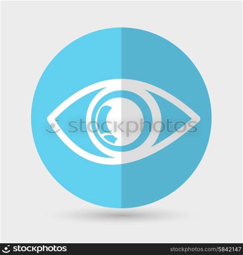 eye icon on a white background