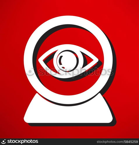 eye icon on a white background