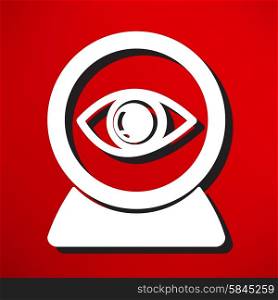 eye icon on a white background