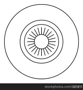 Eye icon. Outline illustration of eye vector icon for web. Eye icon, outline style