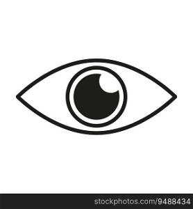Eye icon sign. Vector illustration. EPS 10. stock image.. Eye icon sign. Vector illustration. EPS 10.
