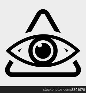 Eye Icon Symbol Sign Isolate On white Background,Vector Illustration