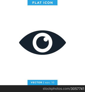 Eye Icon Vector Logo Design Template