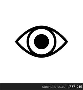 Eye icon vector logo design template flat style
