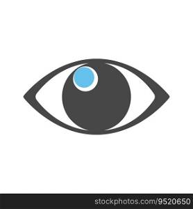 Eye icon vector on trendy style for design and print