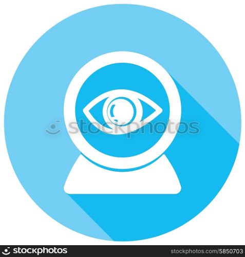 Eye icons with long shadow