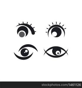 Eye illustration logo business vector template