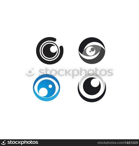 Eye illustration logo business vector template