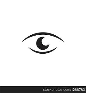 Eye illustration logo vector template