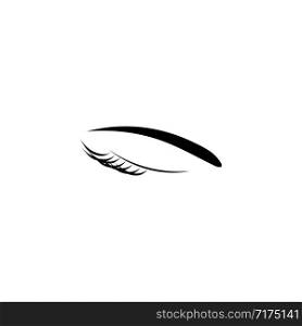 eye lash logo vector