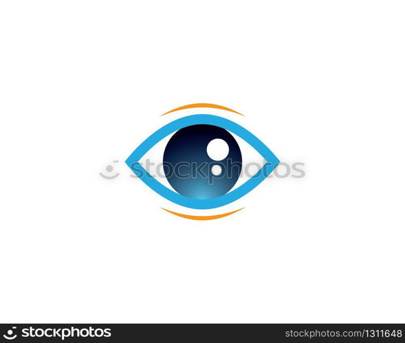 Eye logo template vector icon illustration design