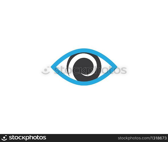 Eye logo template vector icon illustration design