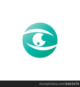 Eye logo vector illustration business element and symbol design