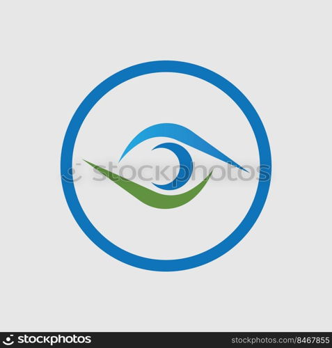 eye logo vector illustration design template