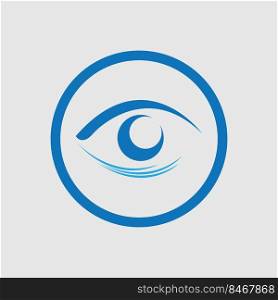 eye logo vector illustration design template