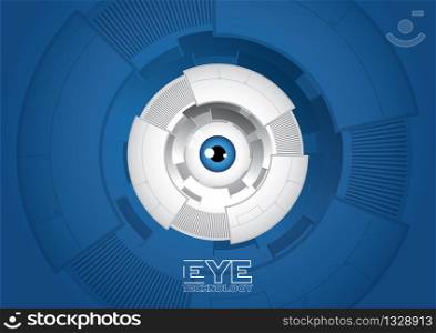Eye of future technology abstract background