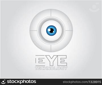 Eye of future technology abstract background