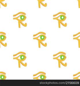 Eye of Horus pattern seamless background texture repeat wallpaper geometric vector. Eye of Horus pattern seamless vector