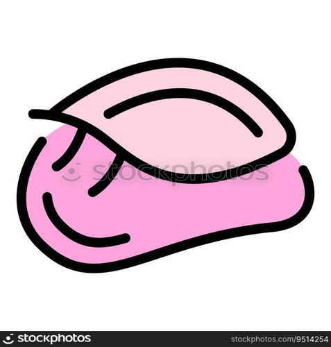 Eye patch gel icon outline vector. Beauty mask. Cream skin color flat. Eye patch gel icon vector flat