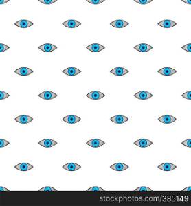 Eye pattern. Cartoon illustration of eye vector pattern for web. Eye pattern, cartoon style
