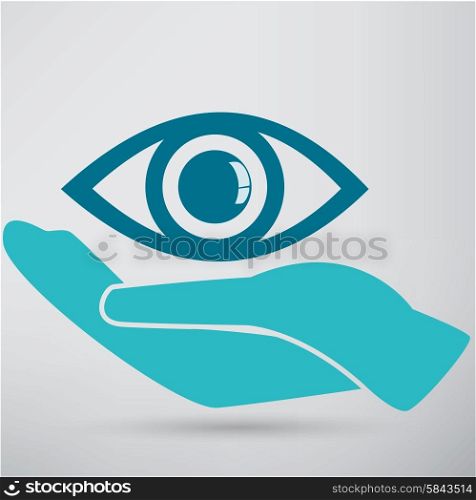 Eye Protection or Eye Doctor Concept Illustration