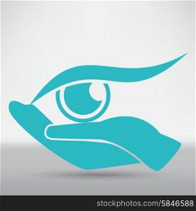 Eye Protection or Eye Doctor Concept Illustration