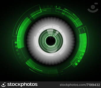 eye security abstract background vector background