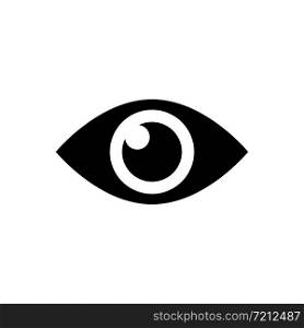 Eye sign icon isolated on white background