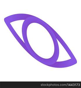 Eye sign icon. Isometric of eye sign vector icon for web design isolated on white background. Eye sign icon, isometric style