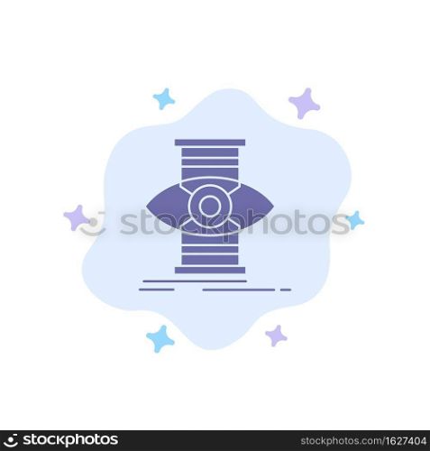 Eye, Success, Focus, Optimize Blue Icon on Abstract Cloud Background