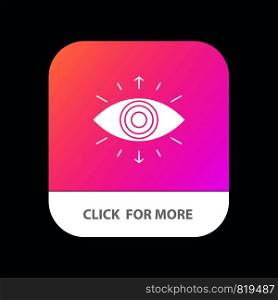 Eye, Symbol, Secret Society, Member, Mobile App Button. Android and IOS Glyph Version
