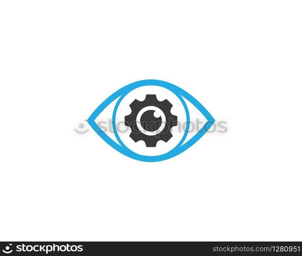 Eye symbol vector icon illustration design