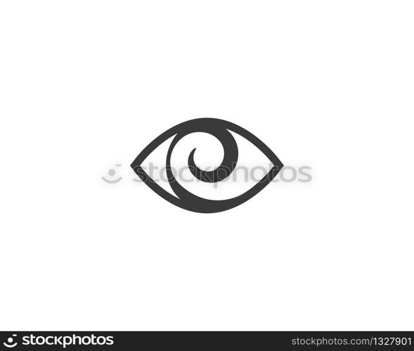 Eye symbol vector icon illustration design