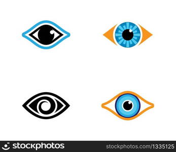 Eye symbol vector icon illustration design