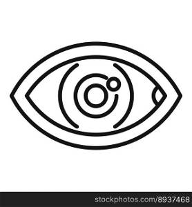 Eye trust value icon outline vector. Passion culture. Corporate focus. Eye trust value icon outline vector. Passion culture