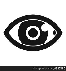 Eye trust value icon simple vector. Passion culture. Corporate focus. Eye trust value icon simple vector. Passion culture