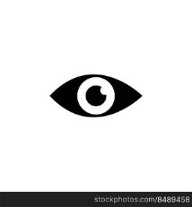eye vector icon. illustration template logo design.