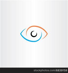 eye vector logo sign symbol design