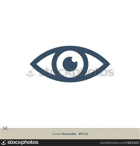 Eye Vector Logo. Vision Icon Template Illustration Design. Vector EPS 10.