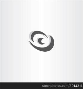eye vector logotype black icon design symbol
