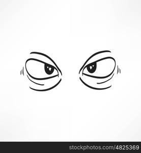 Eye vector sketch icon isolated on background. Hand drawn Eye icon. Eye sketch icon for infographic, website or app.