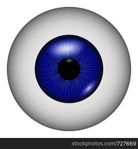 Eye vision icon. Realistic illustration of eye vision vector icon for web. Eye vision icon, realistic style