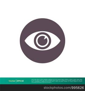 Eye Vision, View Icon Vector Logo Template Illustration Design. Vector EPS 10.