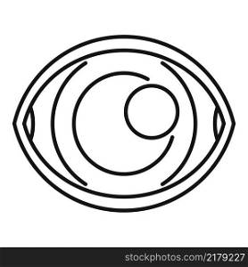 Eye watch icon outline vector. View vision. See human. Eye watch icon outline vector. View vision