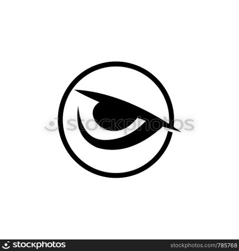 eye with negative logo template