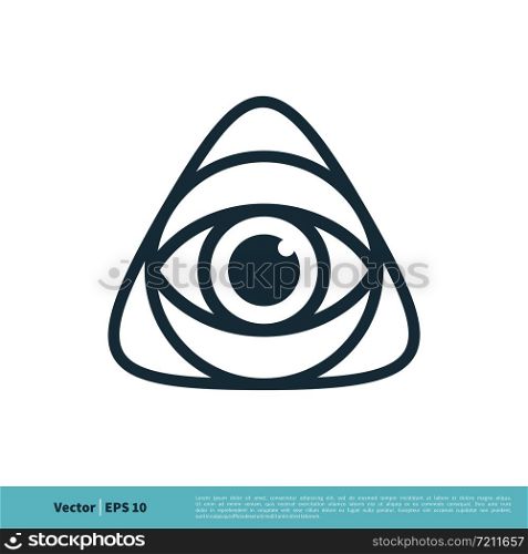 Eyeball, Vision Icon Vector Logo Template Illustration Design. Vector EPS 10.