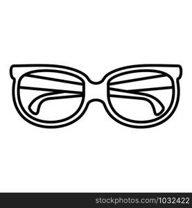 Eyeglasses icon. Outline eyeglasses vector icon for web design isolated on white background. Eyeglasses icon, outline style