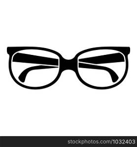 Eyeglasses icon. Simple illustration of eyeglasses vector icon for web design isolated on white background. Eyeglasses icon, simple style